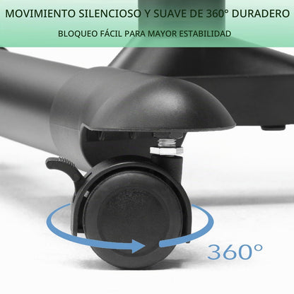 ETHU Mesa de Cama Con Ruedas Giratoria y Ajustable para Portátil, Uso Hospitalario