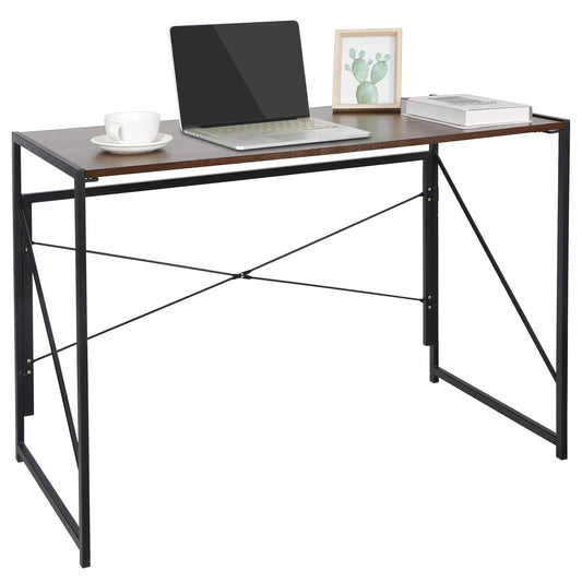 Escritorio para computadora de Escritorio para casa, Oficina, PC, portátil, estación de Trabajo Multiusos con diseño Plegable/Marco de Acero sólido/Escritorio Impermeable