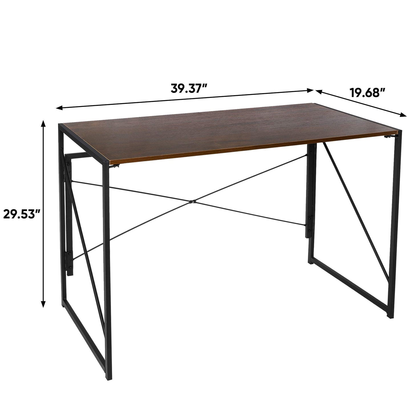 Escritorio para computadora de Escritorio para casa, Oficina, PC, portátil, estación de Trabajo Multiusos con diseño Plegable/Marco de Acero sólido/Escritorio Impermeable