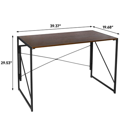 Escritorio para computadora de Escritorio para casa, Oficina, PC, portátil, estación de Trabajo Multiusos con diseño Plegable/Marco de Acero sólido/Escritorio Impermeable