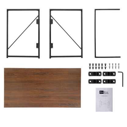 Escritorio para computadora de Escritorio para casa, Oficina, PC, portátil, estación de Trabajo Multiusos con diseño Plegable/Marco de Acero sólido/Escritorio Impermeable